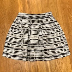 Miami Pleated B+W Skirt